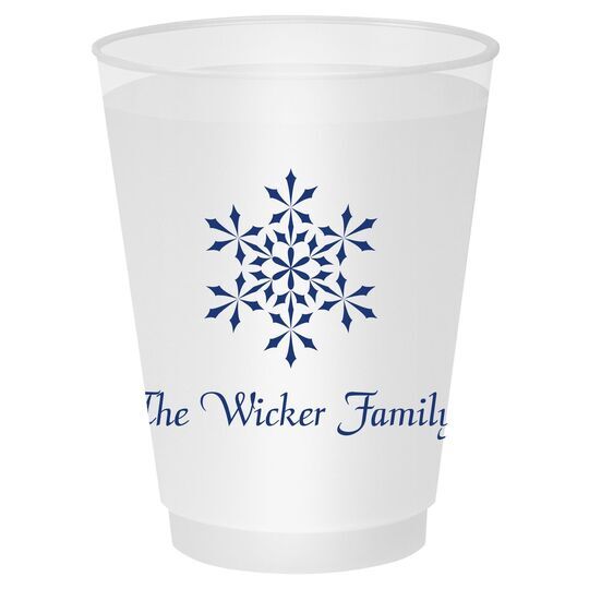 Simply Snowflake Shatterproof Cups